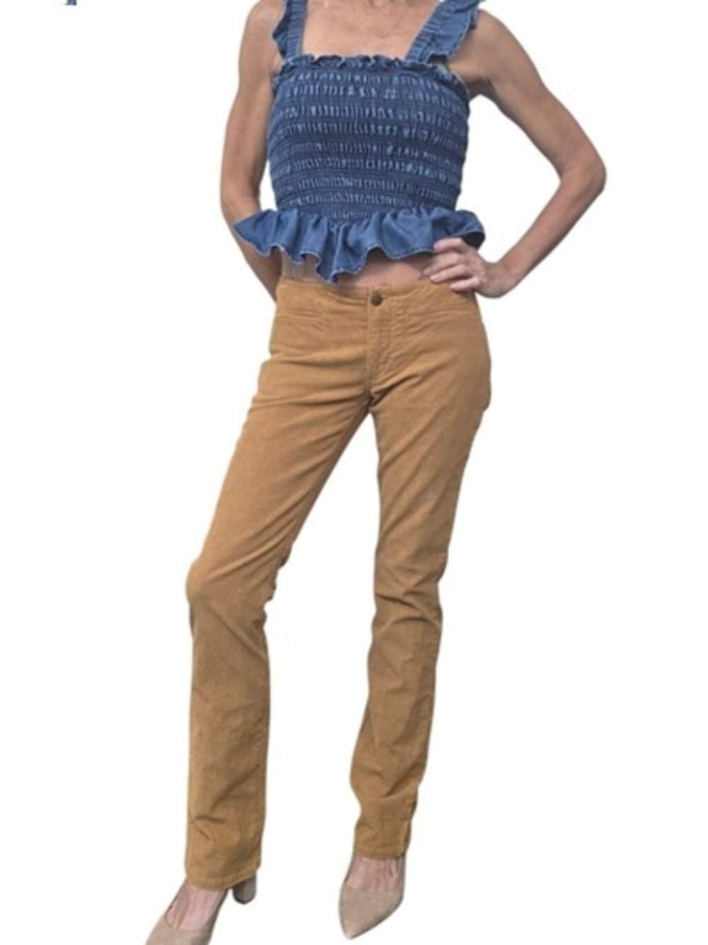 NWT BDG Urban Outfitters Low Rise Brown Corduroy Pants 24